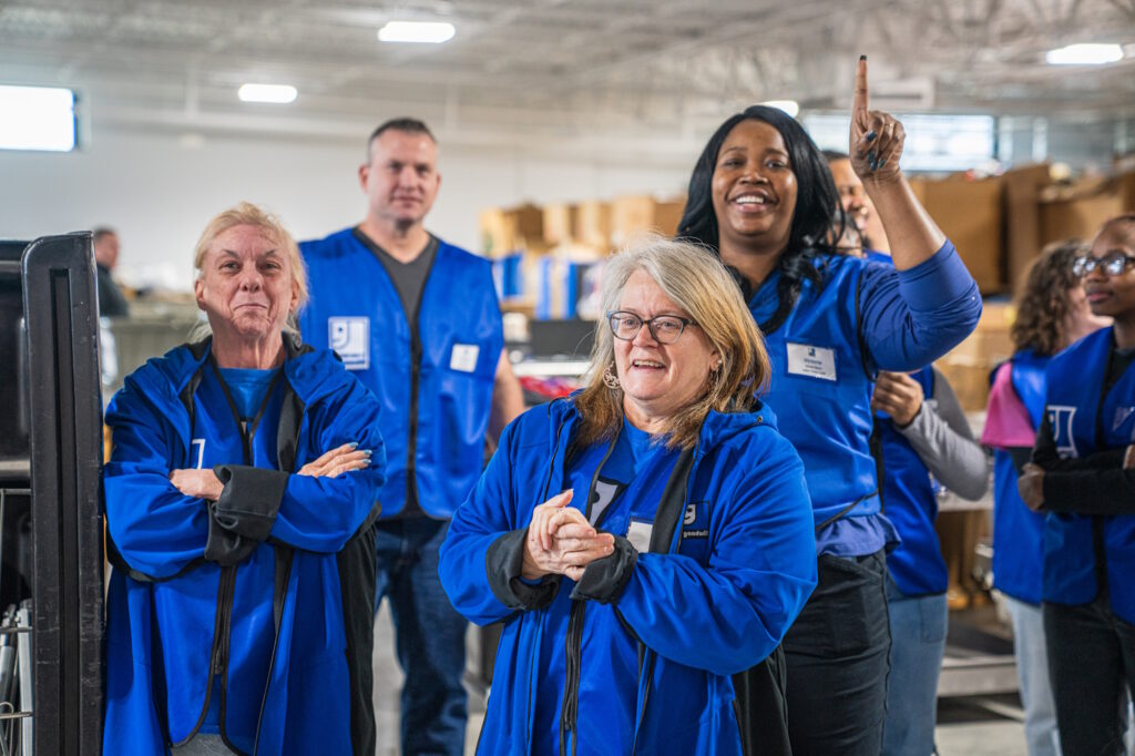 Employees ready for the grand opening