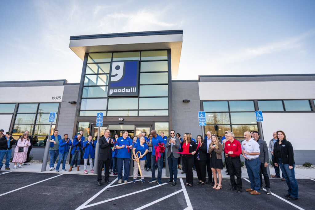 Ribbon cutting to celebrate the grand opening